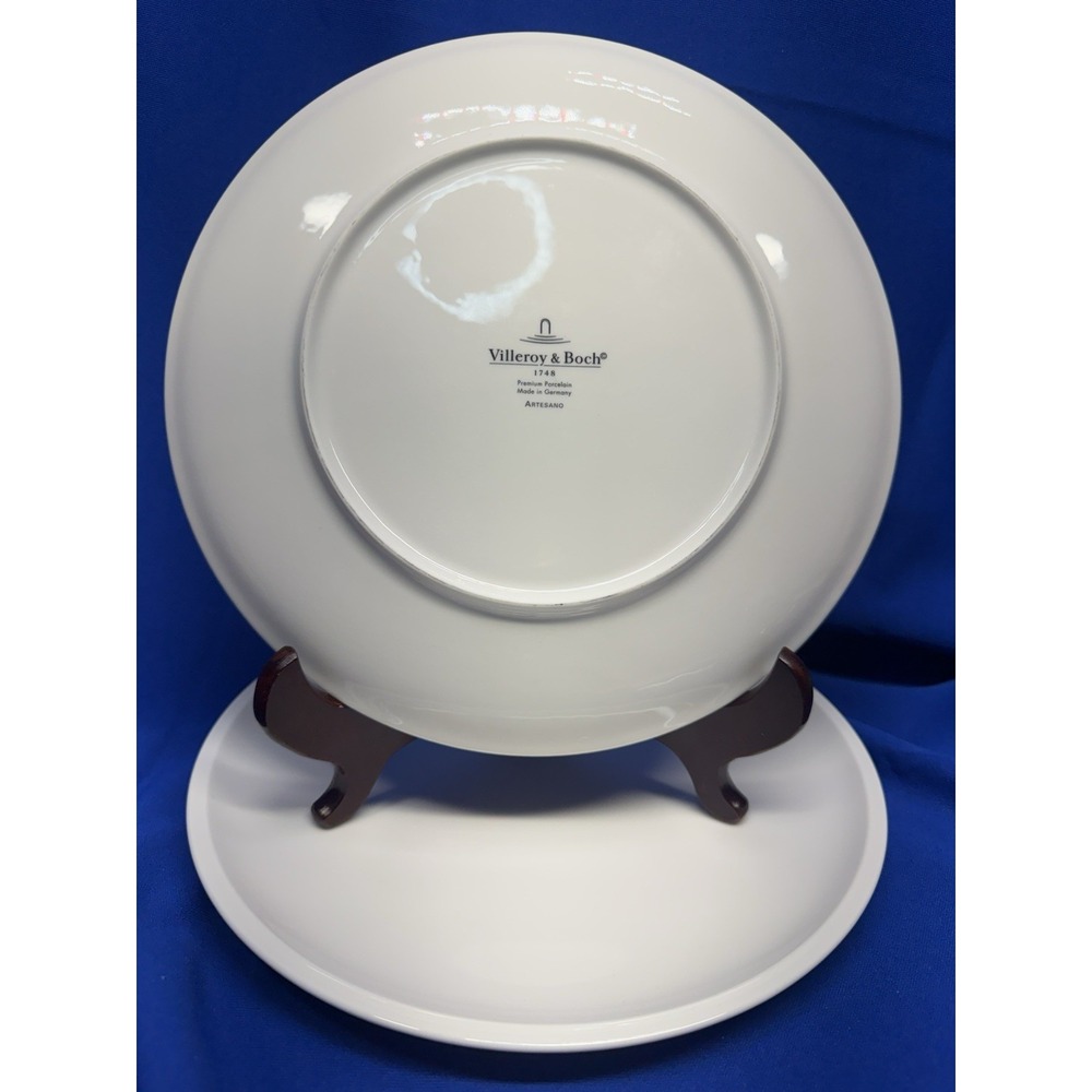 Pair 2 Villeroy & Boch Artesano Original Dinner Plate 10 5/8" Made In Germany - Picture 3 of 4